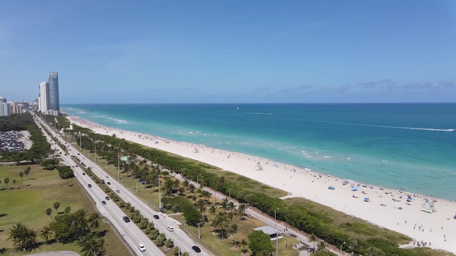 Vista aérea de Miami Beach, Florida